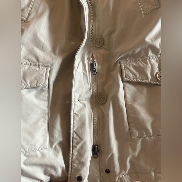 WOOLRICH ARCTIC PARKA RAMAR CLOTH WITH DETACHABLE FUR TRIM COL IGLOO WHITE SZ M - Picture 5 of 12